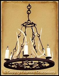 Noah w/Antlers Chandelier
