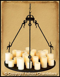 Round Tray Chandelier