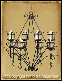 Castle Chandelier 8 Light