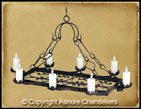 8 Light Vienna Chandelier