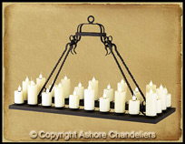 Single Tier Rectangular Ladco Chandelier