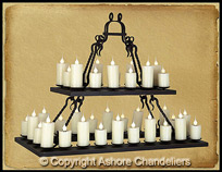 2 Tier Rectangular Ladco Chandelier