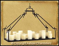 Rectangular Tray Chandelier