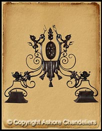 Island Lion Chandelier