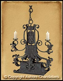 Lion Pendant w/2 Lights